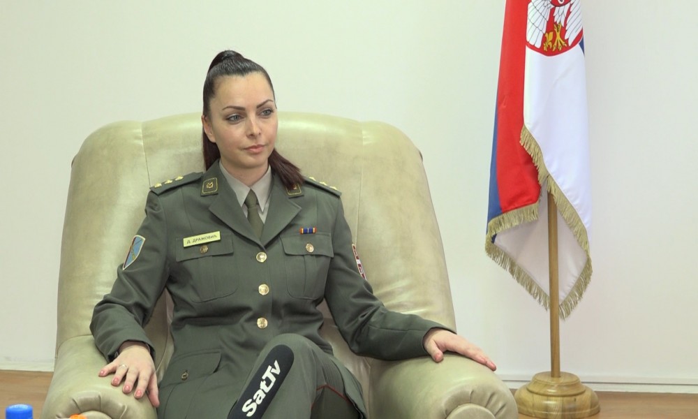 Dama kapetan u Centru za obuku kopnene vojske u Požarevcu