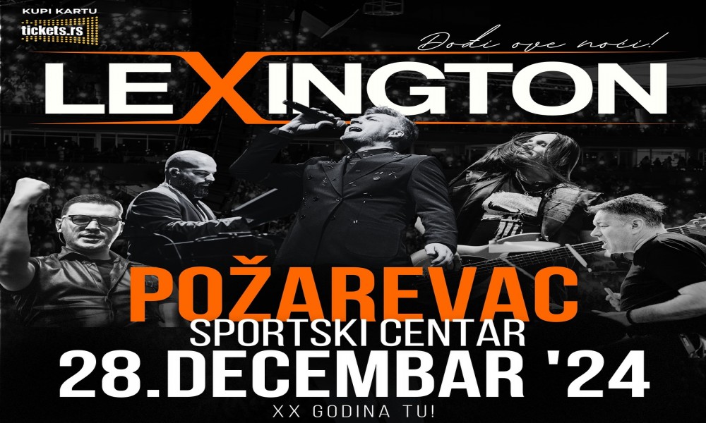 Koncert Lexington benda 28. decembra u Požarevcu