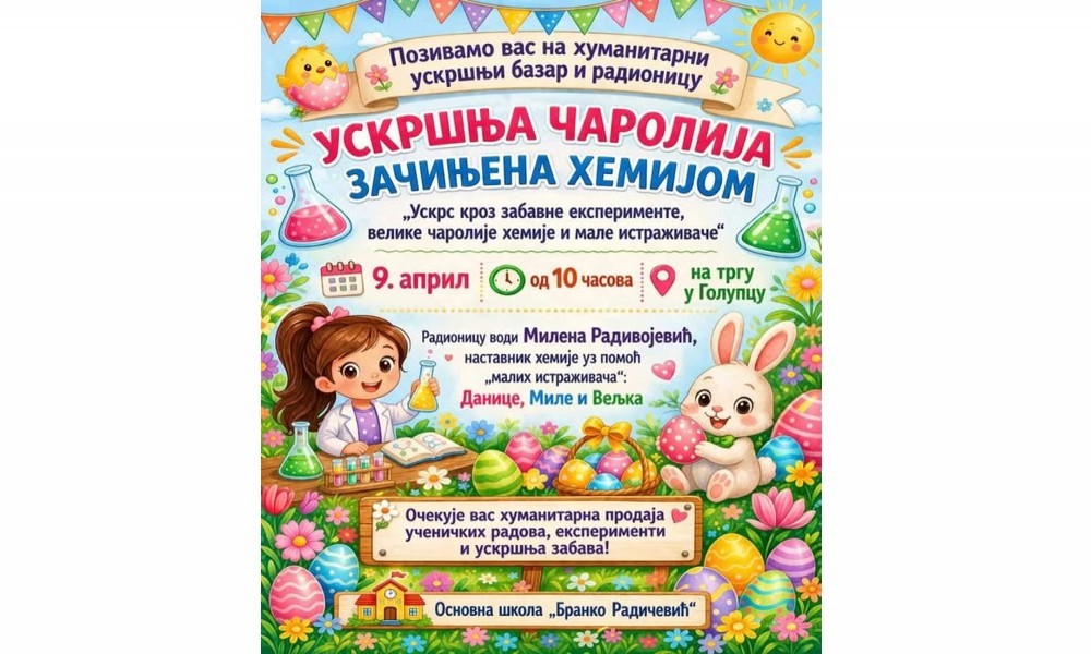 Učenici iz Golupca na "Uskrsu na trgu": Humanost, kreativnost i nauka na jednom mestu