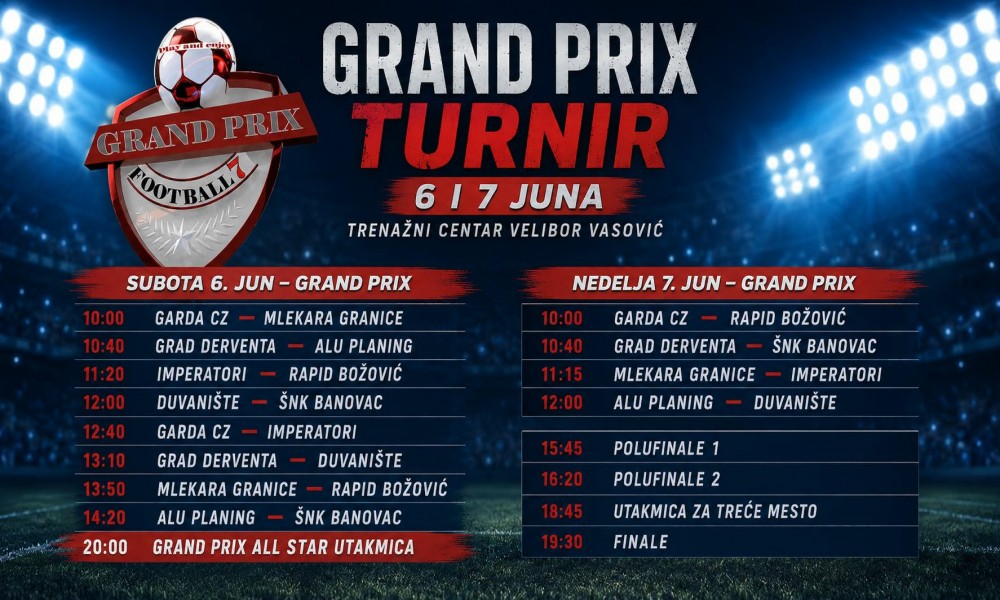 Počinje i Grand Prix u fudbalu 7 - vikend vrhunskog fudbala u Požarevcu