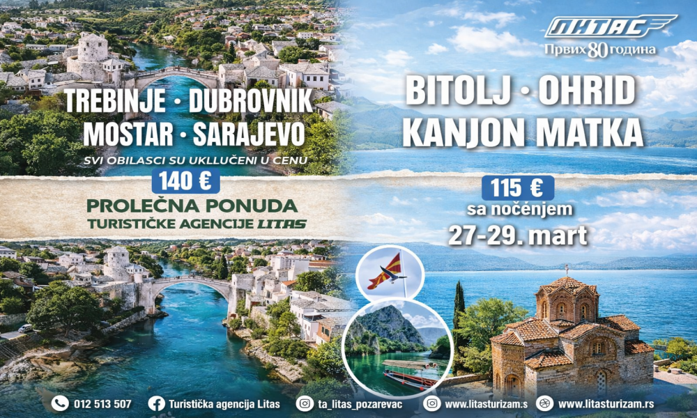 Magija Ohridskog jezera i šarm starog Trebinja