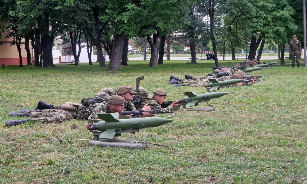 Izvođenje gađanja iz pešadijskog naoružanja na poligonu "Peskovi"