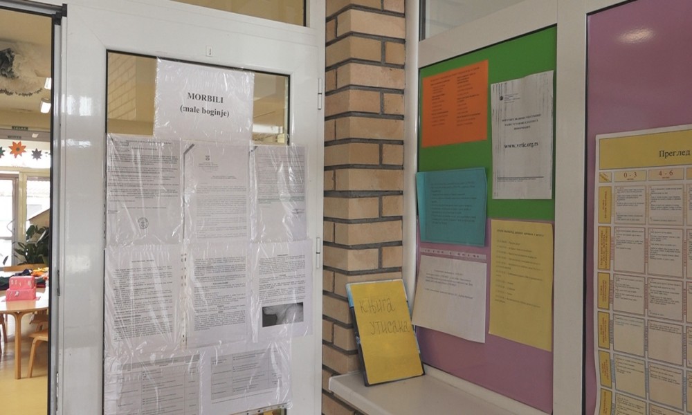 PREVENTIVNE MERE U VRTIĆIMA  ZBOG EPIDEMIJE MORBILA