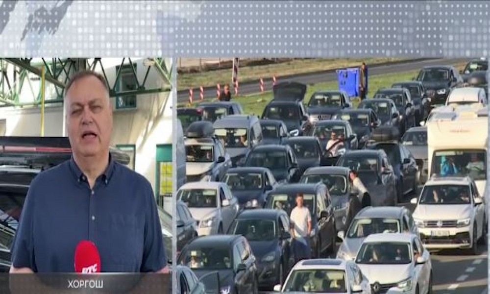 Velike gužve na Horgošu, kilometarske kolone automobila