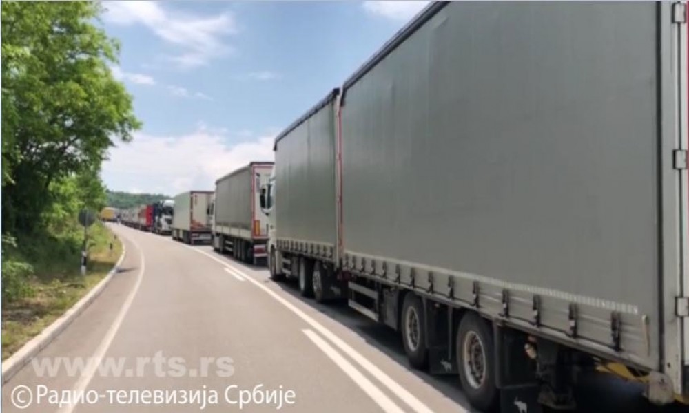 Odgovor Prištini u Rudaru: Srpski prevoznici treći dan uzvraćaju blokadom