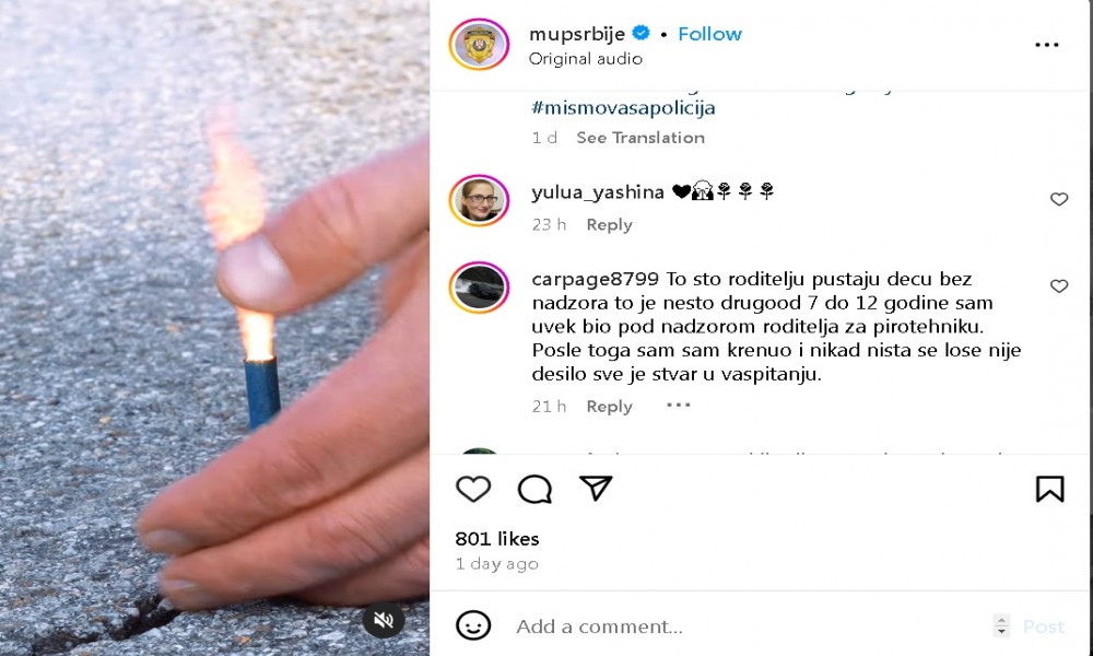 U Srbiji za mesec dana 44 povređene osobe usled upotrebe pirotehnike, više od polovine su deca