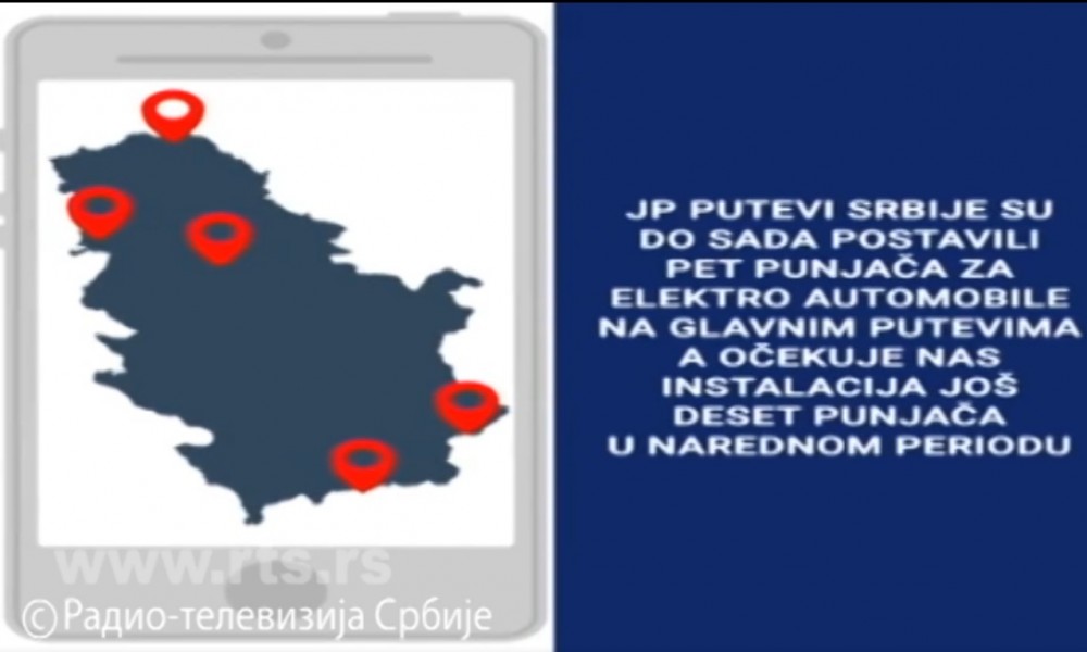 Na putevima u Srbiji osam punjača za električne automobile, dogodine još deset