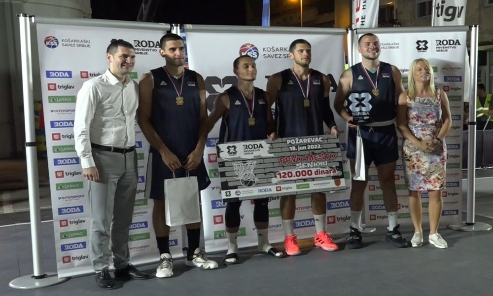Ekipa "Srbija U23" pobednik basket turnira 3x3