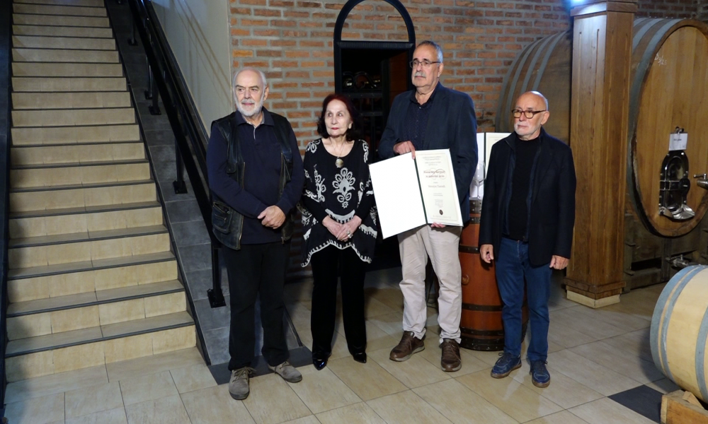 Mihajlo Pantić dobitnik vinske nagrade Vinarije Radovanović