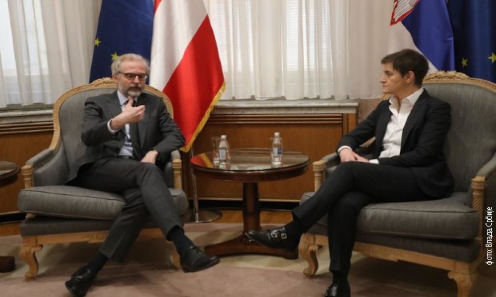 Brnabićeva primila u oproštajnu posetu ambasadora Austrije