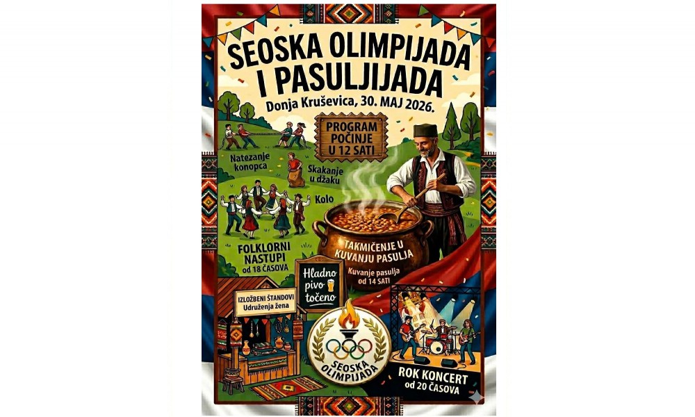 Seoska olimpijada i Pasuljijada prvi put u Donjoj Kruševici