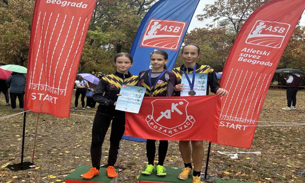Pet medalja za atletičare Požarevca na jesenjem prvenstvu Beograda u krosu