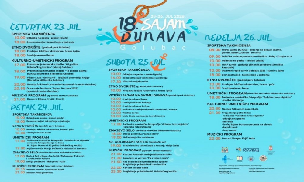 Golubac otvara vrata najvećoj dunavskoj avanturi