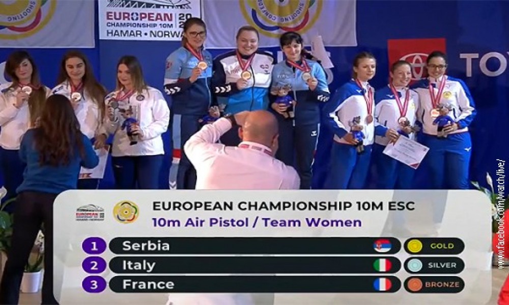 Nova medalja, Zorana, Jasmina i Brankica upucale zlato
